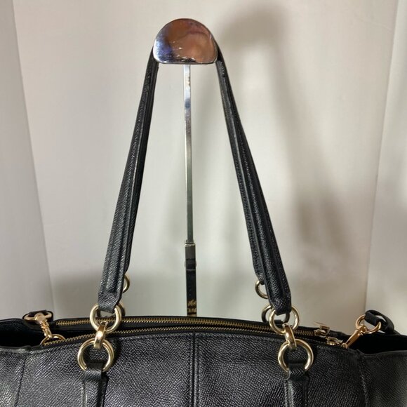 Coach Black Pebbled Leather Mini Kelsey Satchel – Crossbody + Shoulder Bag - Picture 4 of 11